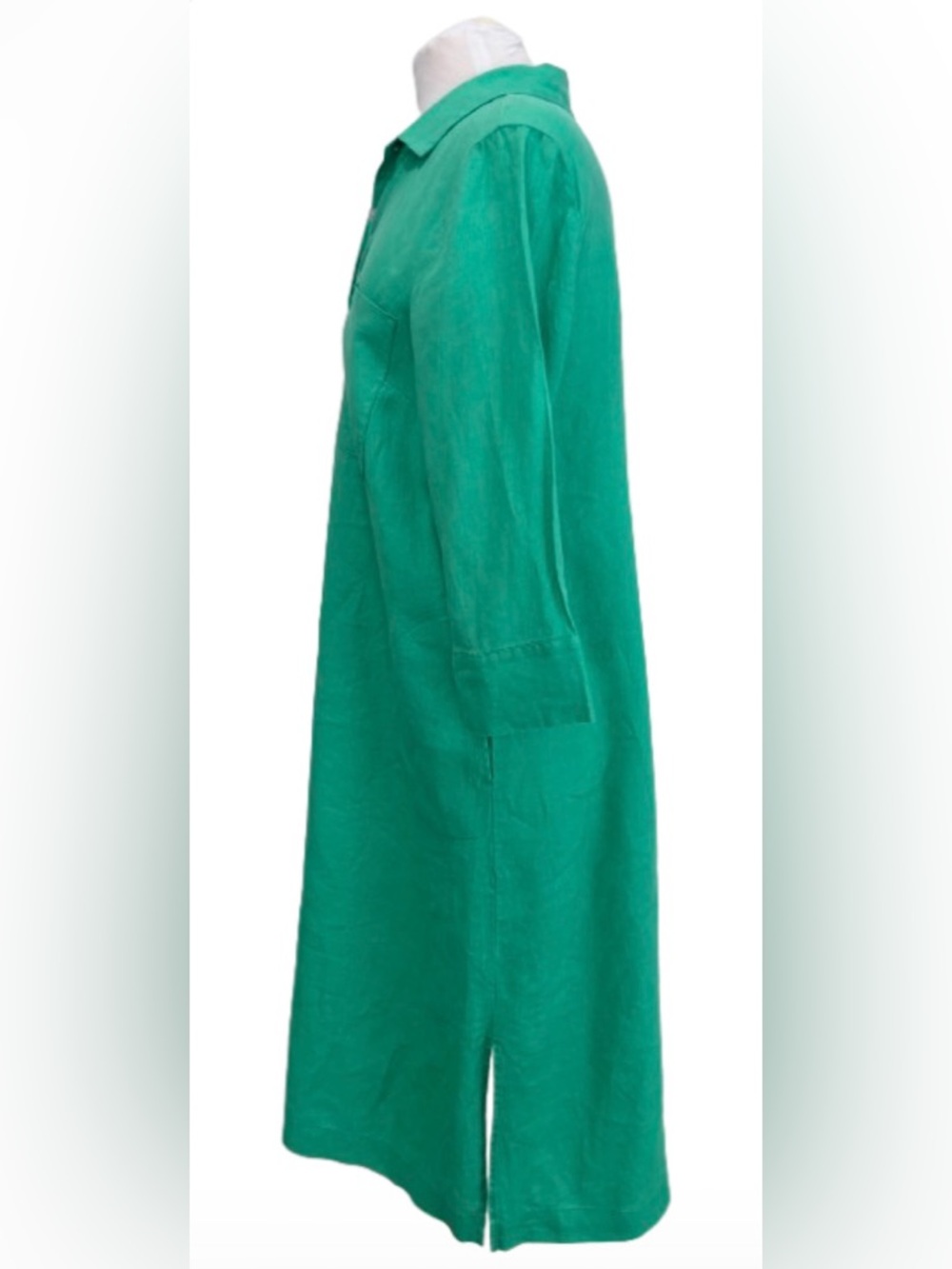 J. Jill Size M Linen Maxi Shirt Dress - Picture 3 of 5